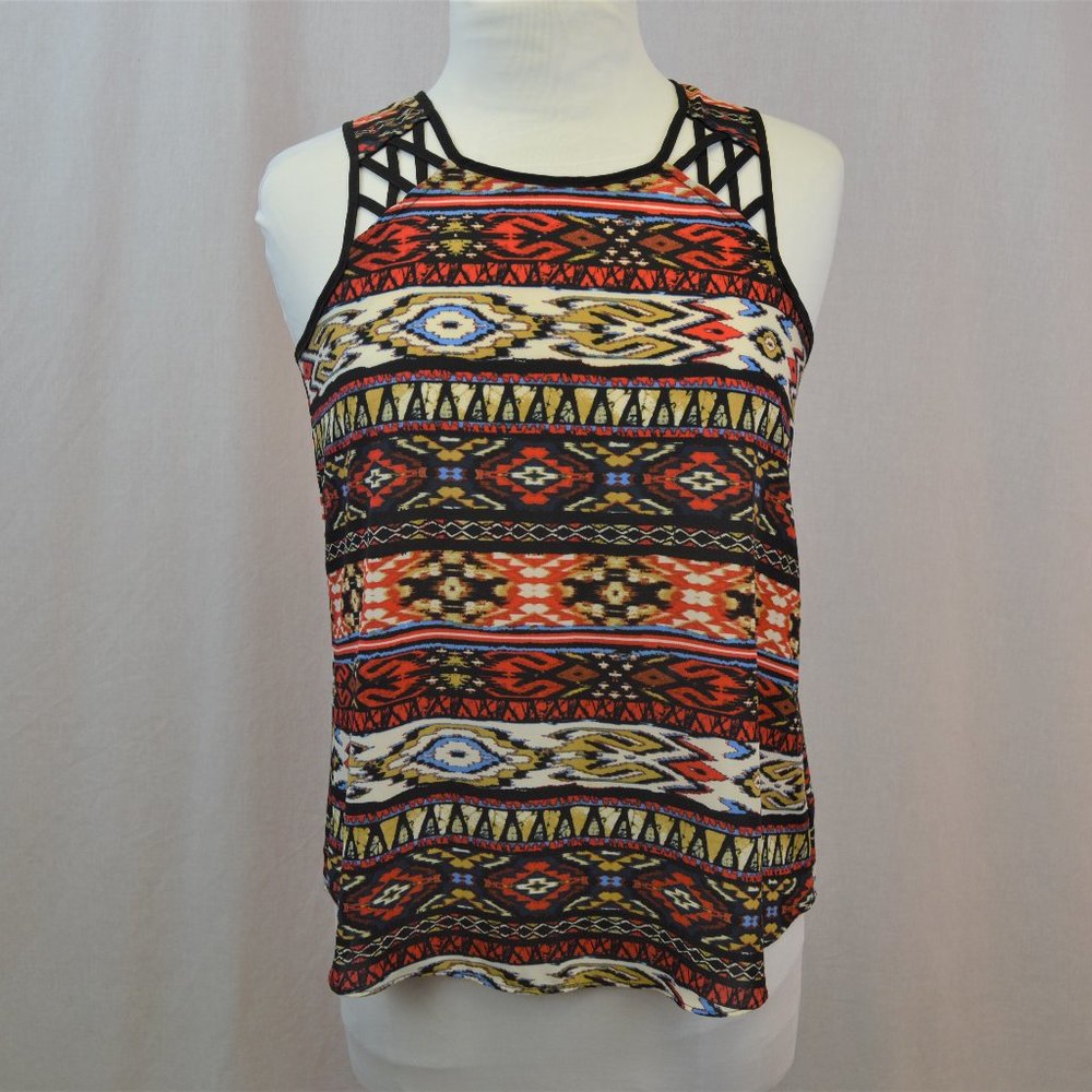 iZ Byer Aztec print tank top with cutout